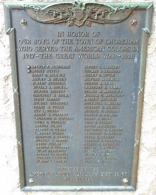 World War Memorial image. Click for full size.