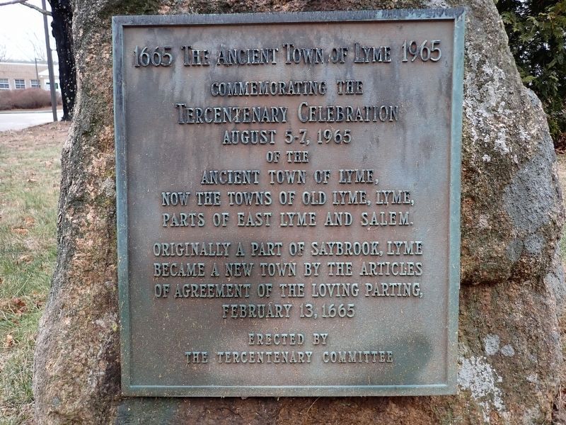 The Ancient Town of Lyme Marker. Click for full size. The Ancient Town of Lyme Marker image. Click for full size.