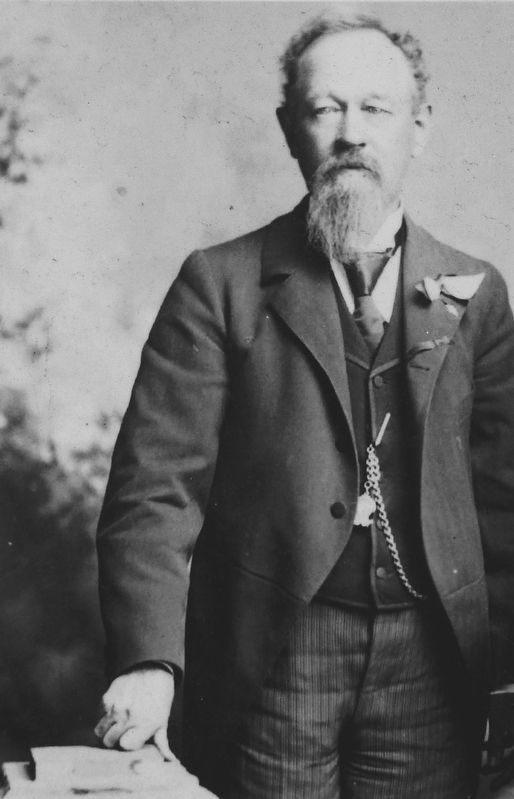 Marker detail: Fred Walsen, town founder image. Click for full size.