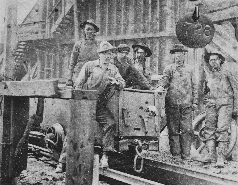 Marker detail: Coal Miners image. Click for full size.