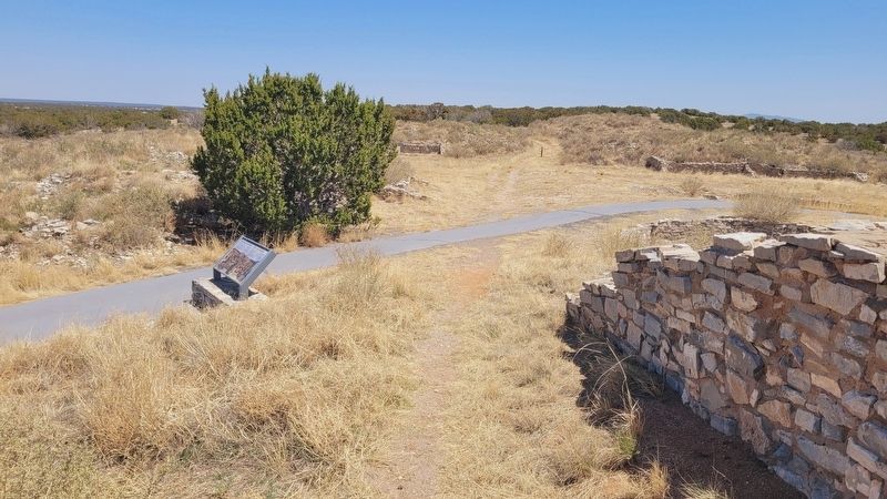 The view of the marker along the trail. Click for full size. The view of the marker along the trail image. Click for full size.