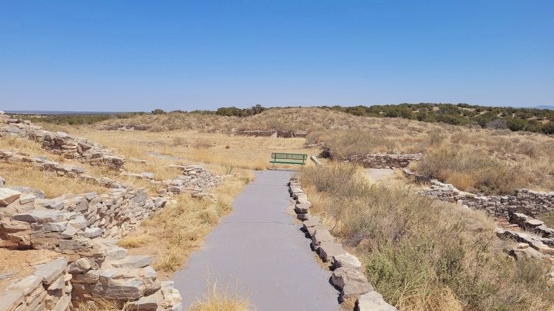 The view of the marker along the trail. Click for full size. The view of the marker along the trail image. Click for full size.