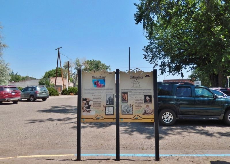 Walsenburg Marker (<i>two panels</i>) image. Click for full size.