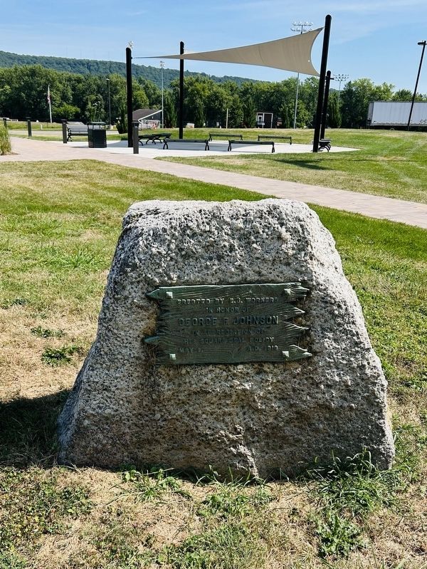 George F. Johnson Marker. Click for full size. George F. Johnson Marker image. Click for full size.