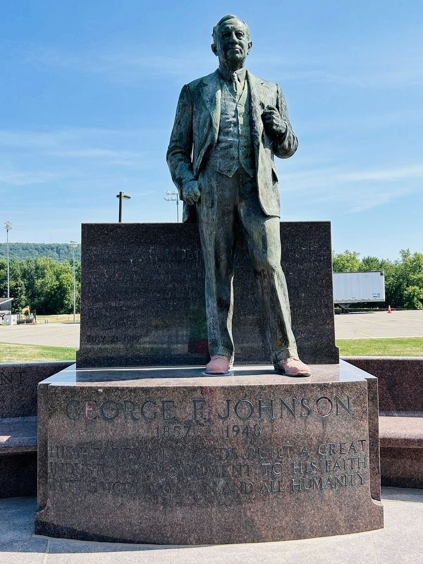 George F. Johnson Marker. Click for full size. George F. Johnson Marker image. Click for full size.