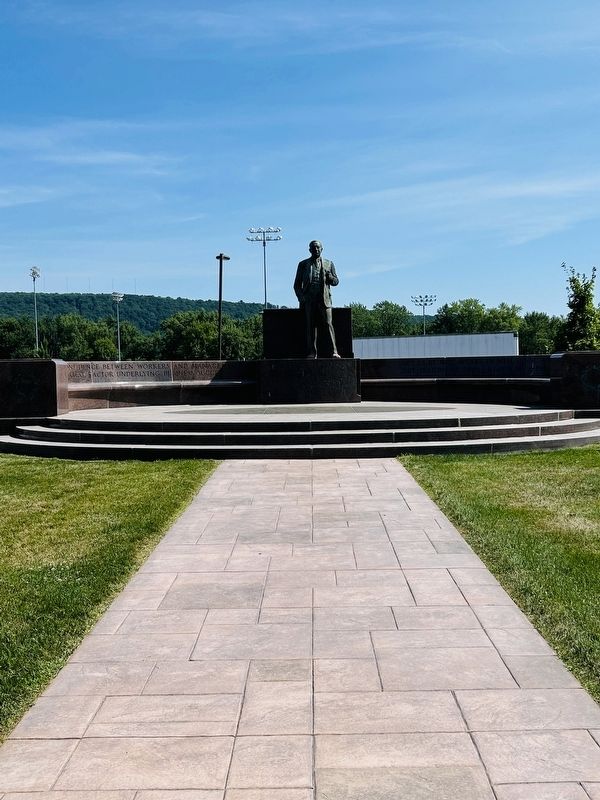 George F. Johnson Marker. Click for full size. George F. Johnson Marker image. Click for full size.