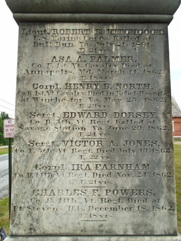 Civil War Memorial Honored Dead image. Click for full size.