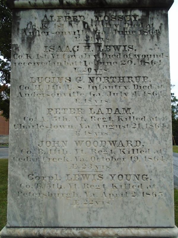Civil War Memorial Honored Dead image. Click for full size.