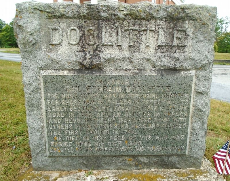 Colonel Ephraim Doolittle Monument image. Click for full size.
