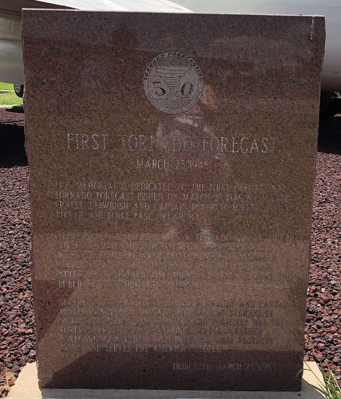 First Tornado Forecast Marker. Click for full size. First Tornado Forecast Marker image. Click for full size.