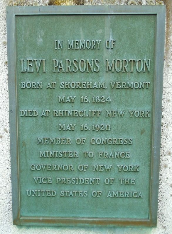 Levi Parsons Morton Marker image. Click for full size.