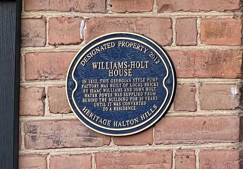 Williams-Holt House Marker image. Click for full size.