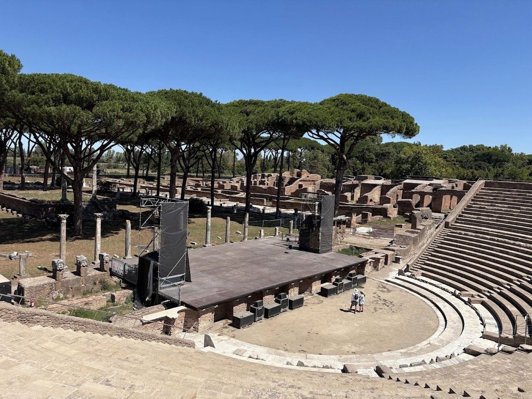 Theater, with the square in the background. Click for full size. Theater, with the square in the background image. Click for full size.