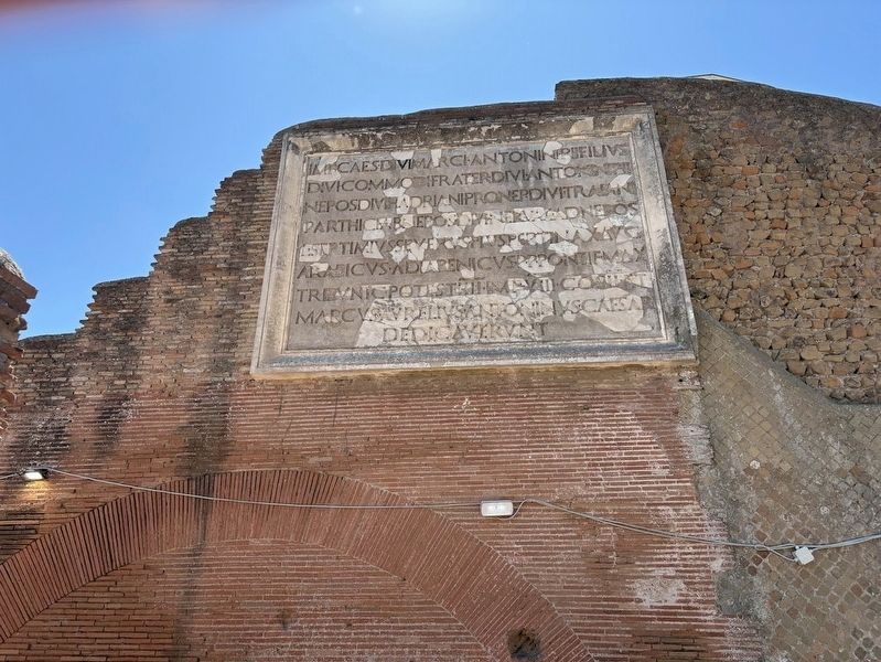 The Theatre of Ostia Marker. Click for full size. The Theatre of Ostia Marker image. Click for full size.
