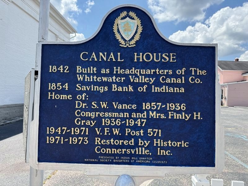 Canal House Marker. Click for full size. Canal House Marker image. Click for full size.