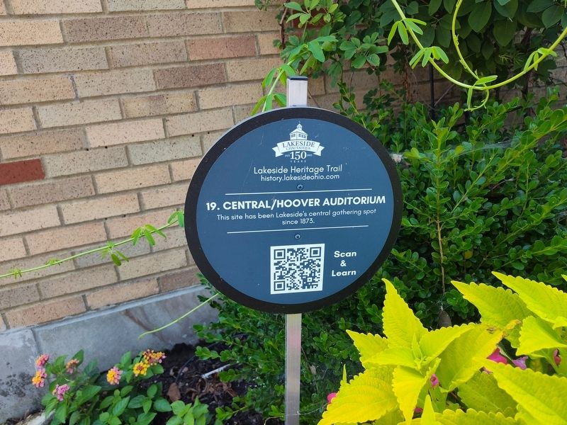 Central/Hoover Auditorium Marker image. Click for full size.