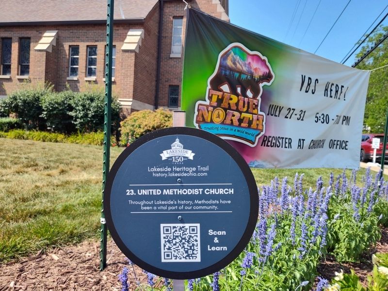 United Methodist Church Marker image. Click for full size.