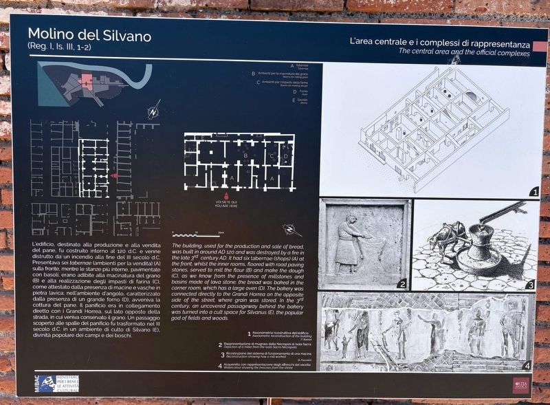 Molino del Silvano / The Mill of Silvanus Marker image. Click for full size.