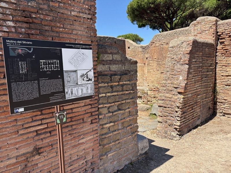 Molino del Silvano / The Bakery of Silvanus Marker image. Click for full size.