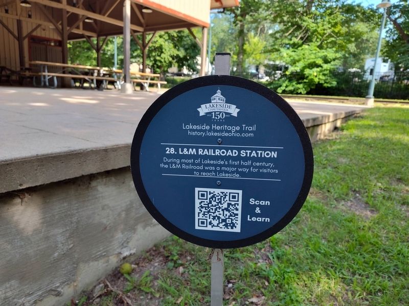 L&M Railroad Station Marker image. Click for full size.