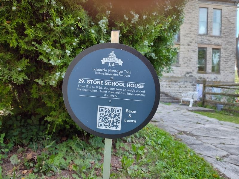 Stone School House Marker image. Click for full size.