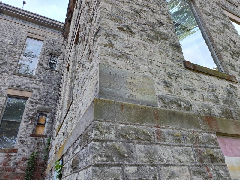 Stone School House Cornerstone image. Click for full size.