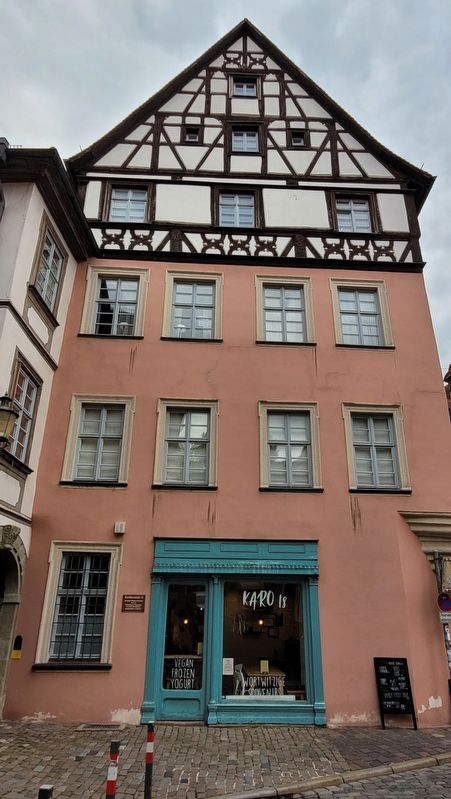 The view of the marker and building from the street image. Click for full size.