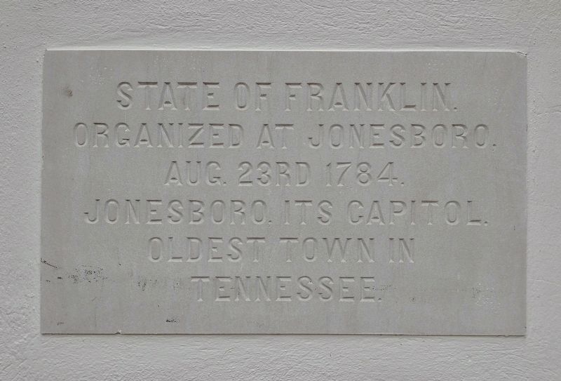 State of Franklin Marker. Click for full size. State of Franklin Marker image. Click for full size.