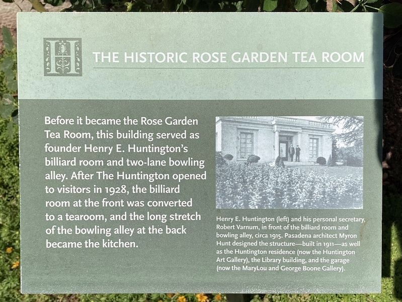 Tea Room Marker. Click for full size. Tea Room Marker image. Click for full size.