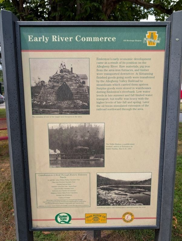 Early River Commerce Marker. Click for full size. Early River Commerce Marker image. Click for full size.