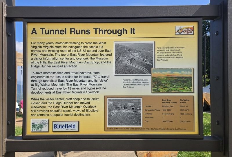 A Tunnel Runs Through It Marker. Click for full size. A Tunnel Runs Through It Marker image. Click for full size.