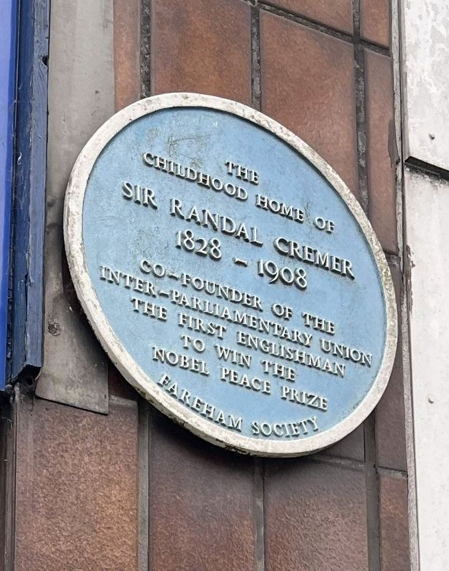 Sz Randal Sir Randal Cremer Historical Marker
