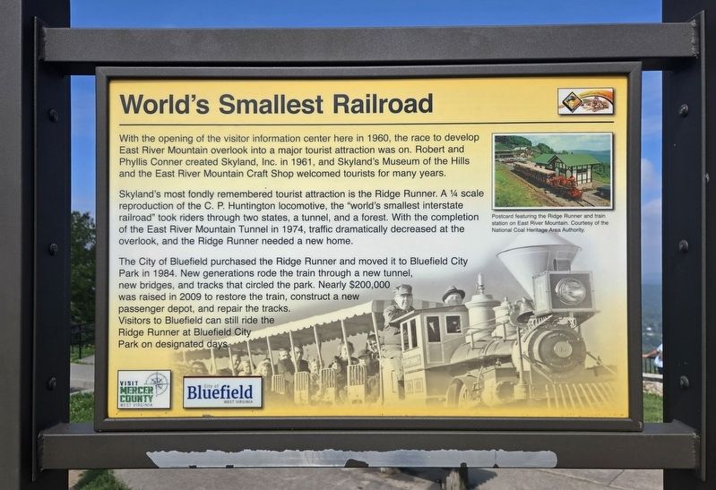 World's Smallest Railroad Marker. Click for full size. World's Smallest Railroad Marker image. Click for full size.