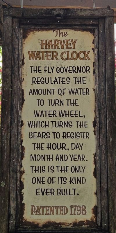 The Harvey Water Clock Marker. Click for full size. The Harvey Water Clock Marker image. Click for full size.