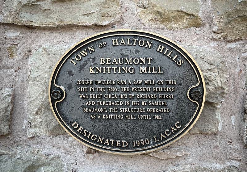 Beaumont Knitting Mill Marker. Click for full size. Beaumont Knitting Mill Marker image. Click for full size.