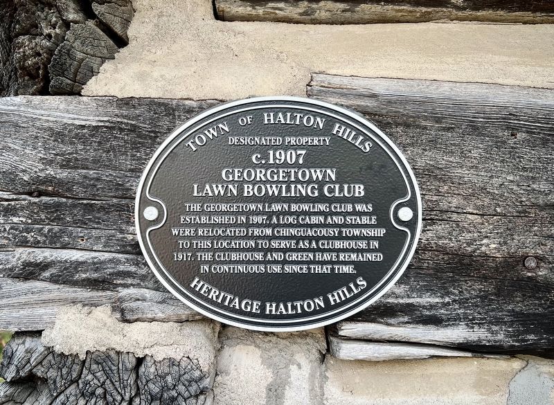 Georgetown Lawn Bowling Club Marker. Click for full size. Georgetown Lawn Bowling Club Marker image. Click for full size.