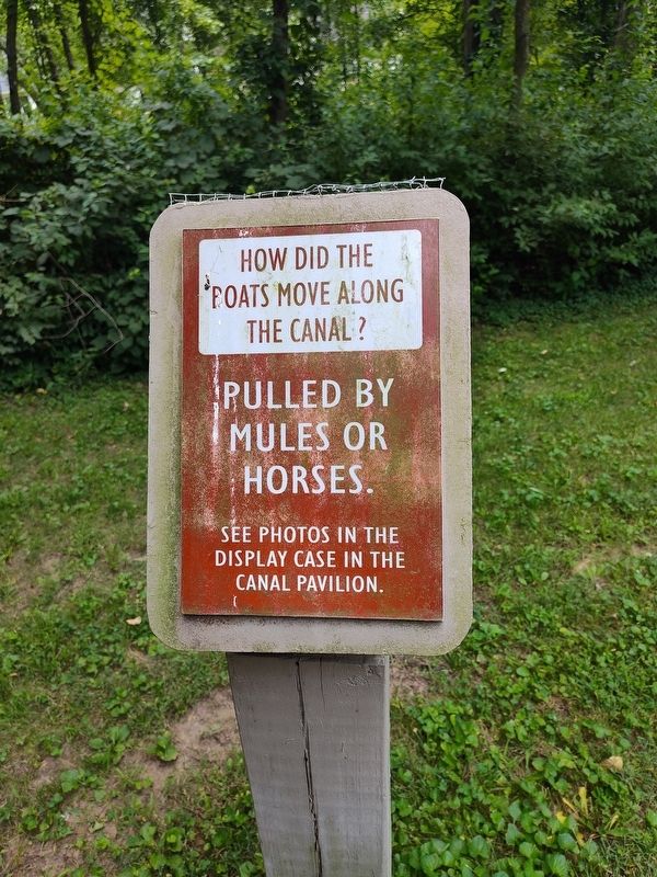 Ohio & Erie Canal Historical Markers Marker. Click for full size. Ohio & Erie Canal Historical Markers Marker image. Click for full size.