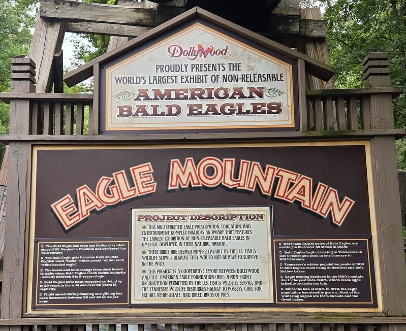 Eagle Mountain Marker. Click for full size. Eagle Mountain Marker image. Click for full size.