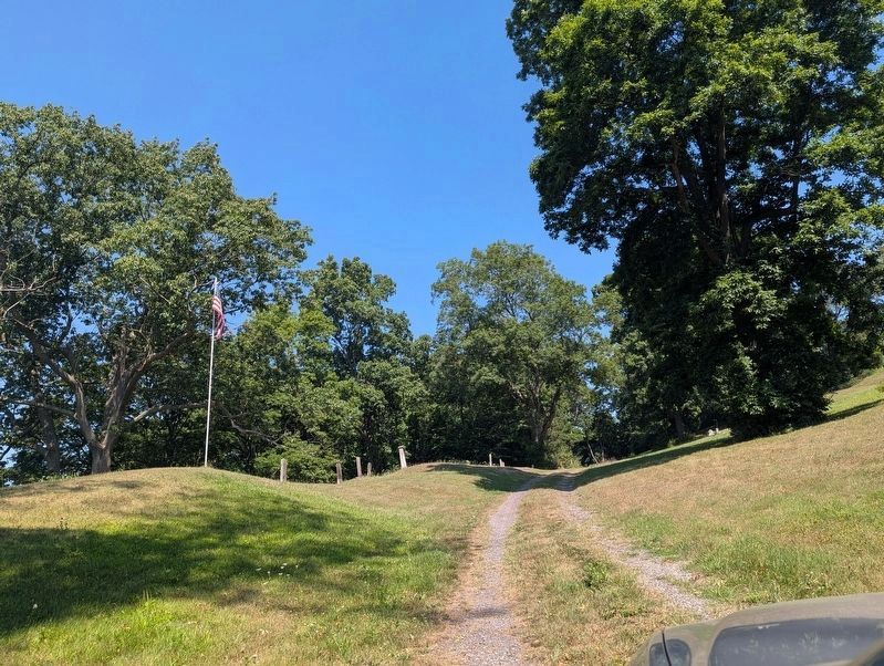 Prospect Hill Marker road into cemetery. Click for full size. Prospect Hill Marker road into cemetery image. Click for full size.