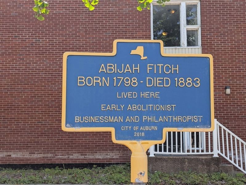 Abijah Fitch Marker image. Click for full size.