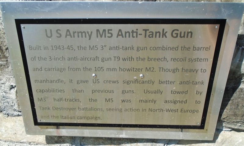 US Army M5 Anti-Tank Gun Marker. Click for full size. US Army M5 Anti-Tank Gun Marker image. Click for full size.