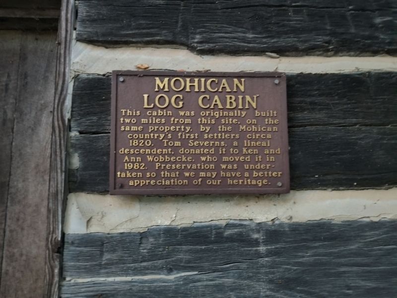 Mohican Log Cabin Marker image. Click for full size.