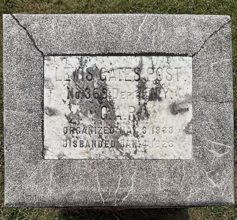Lewis Gates Post Marker. Click for full size. Lewis Gates Post Marker image. Click for full size.