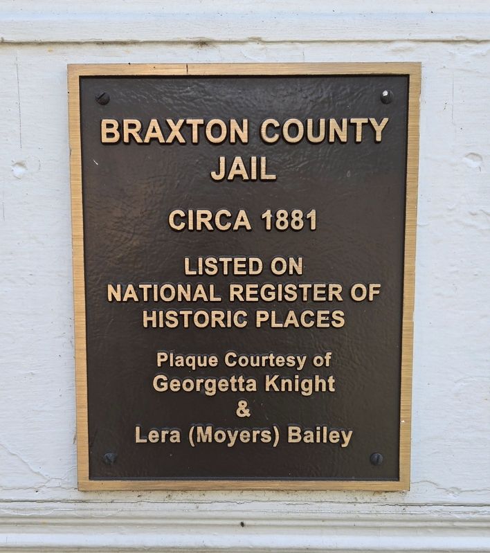 Braxton County Jail Marker. Click for full size. Braxton County Jail Marker image. Click for full size.