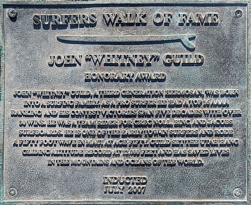 John "Whitney" Guild Marker. Click for full size. John "Whitney" Guild Marker image. Click for full size.