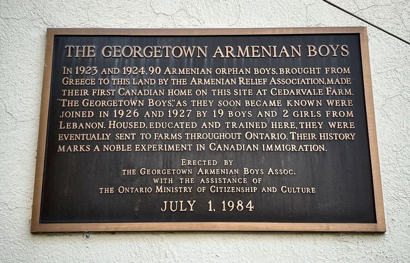 The Georgetown Armenian Boys Marker image. Click for full size.