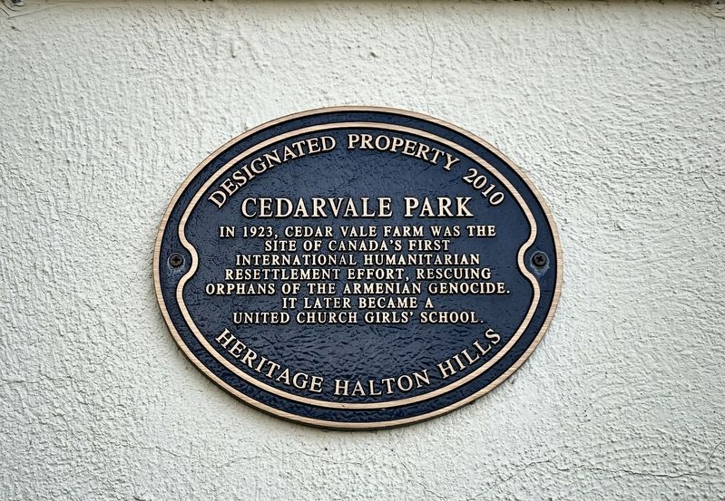Cedarvale Park Marker image. Click for full size.