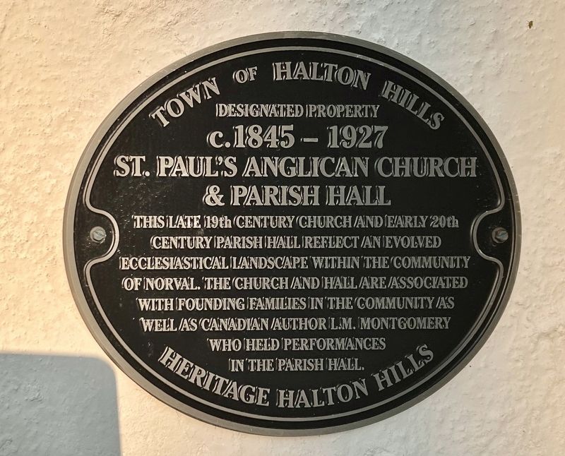 St. Paul’s Anglican Church & Parish Hall Marker. Click for full size. St. Paul’s Anglican Church & Parish Hall Marker image. Click for full size.