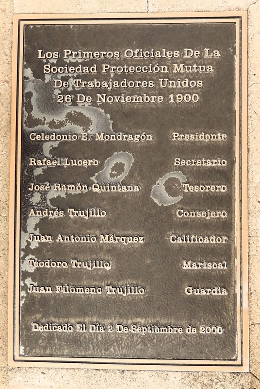 First SPMDTU Officers Marker image. Click for full size.