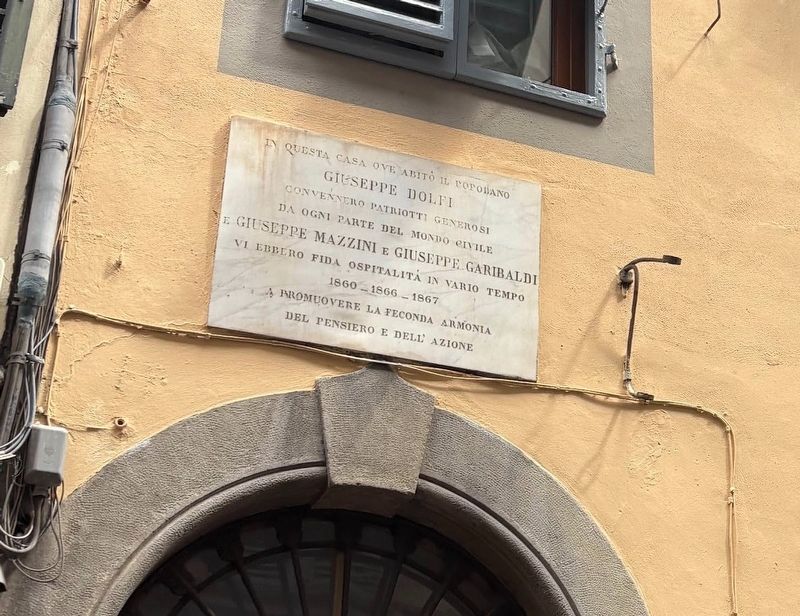 Giuseppe Dolfi Marker. Click for full size. Giuseppe Dolfi Marker image. Click for full size.